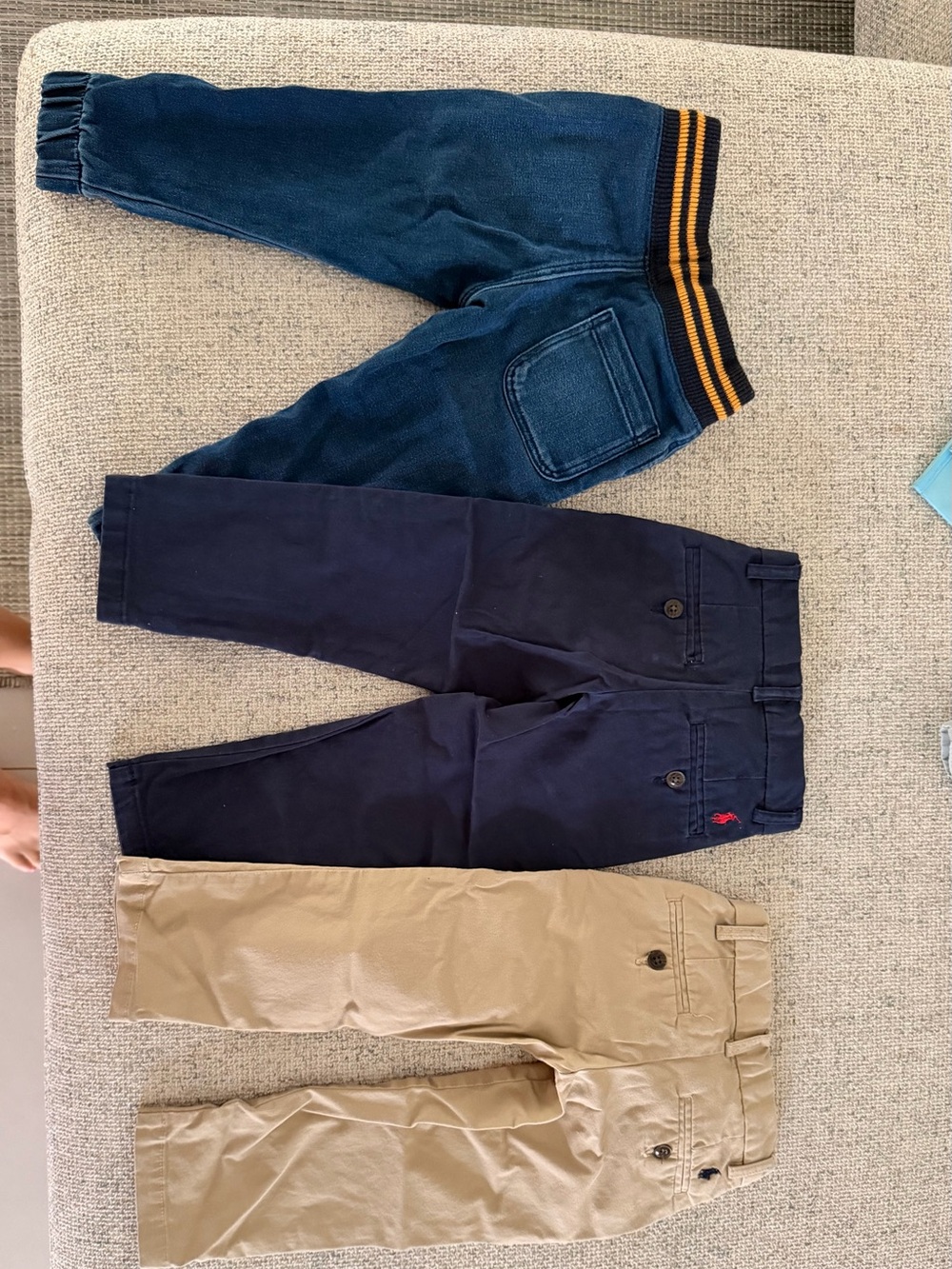 Ralph Lauren Polo Navy Chinos with Red Polo Logo